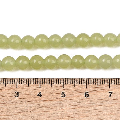 Natural Dyed White Jade Beads Strands GG-CBAEB22-B01-6mm-05-1