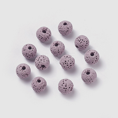Unwaxed Natural Lava Rock Beads LS-X-G-F325-8mm-A03-1