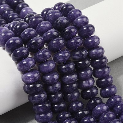 Dyed Natural White Jade Beads Strands G-G107-A13-01-1