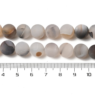 Natural Dendritic Agate Beads Strands G-A248-A04-01-1