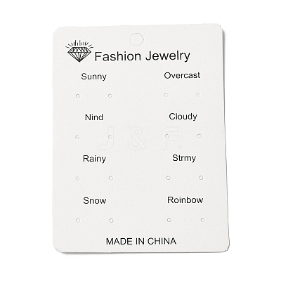 Paper Jewelry Display Cards CDIS-M005-28-1