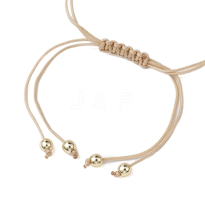 Gemstone Chip Braided Bead Bracelets BJEW-JB10833-1