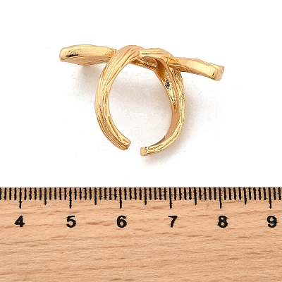Brass Adjustable Cuff Open Rings for Women LS-RJEW-Z097-03G-01-1