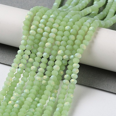 Imitation Jade Glass Beads Strands X1-EGLA-A034-J2mm-MB01-1