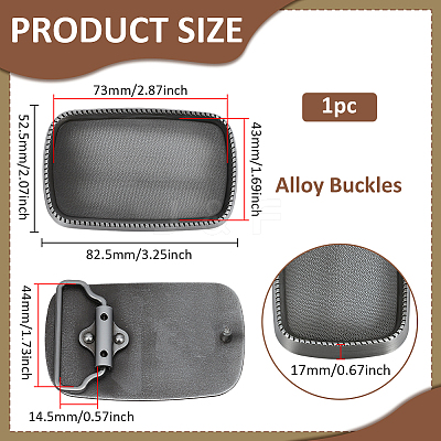 1Pc Tibetan Style Alloy Buckles KK-BC0015-45AS-1