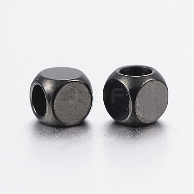 304 Stainless Steel Beads Ion Plating(IP) STAS-F136-01-3x3mm-1