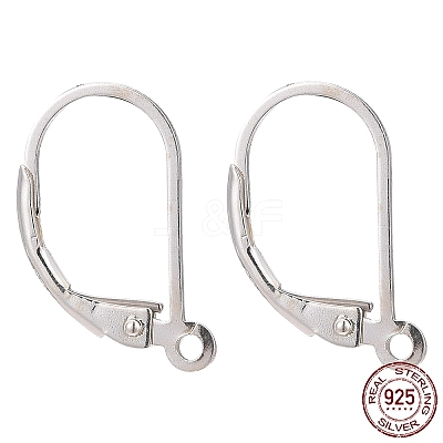 925 Sterling Silver Leverback Earring Findings STER-T002-227S-1