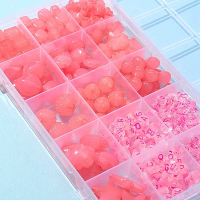 Mixed Shapes Imitation Jelly Acrylic Beads MACR-FS0001-29-1