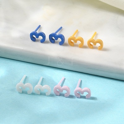 Hypoallergenic Bioceramics Zirconia Ceramic Stud Earrings EJEW-C065-03D-1