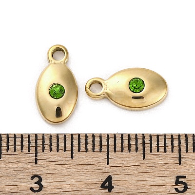 Real 14K Gold Plated 304 Stainless Steel Charms STAS-R005-09G-03-1