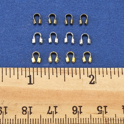 450Pcs 3 Colors Brass Wire Guardian and Protectors KK-FS0001-63-1