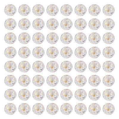 100Pcs Crackle Transparent Glass Beads GLAA-TADJ0001-12J-1