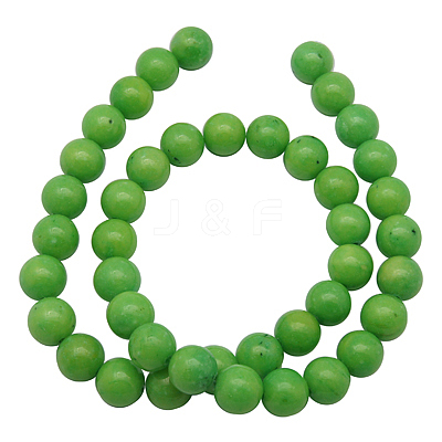 Natural Mashan Jade Beads Strands X-DJAD-8D-17-2-1