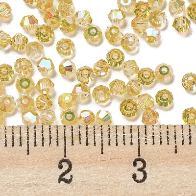 Transparent Electroplate Glass Beads EGLA-M030-02A-HP01-1