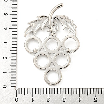 Rack Plating Brass Pendants Cabochon Settings KK-A217-05P-1