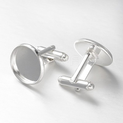 Brass Cuff Button X-KK-E062-S-1
