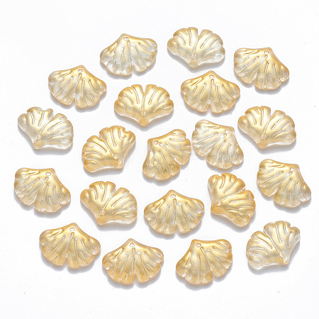 Two Tone Transparent Spray Painted Glass Pendants LS-GLAA-T016-01B-1