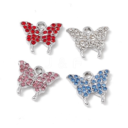 Alloy Rhinestone Pendants ALRI-K049-11B-1