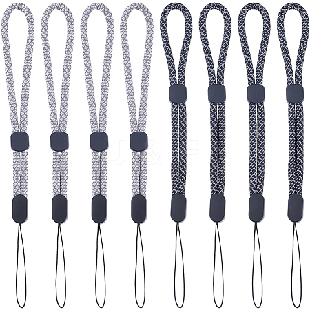8Pcs 2 Colors Polyester Mobile Phon Straps AJEW-GF0009-47-1