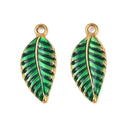 304 Stainless Steel Enamel Pendants STAS-Z140-01G-01-1