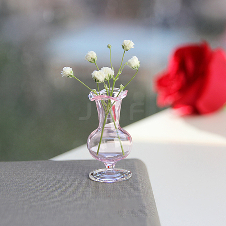 Transparent Miniature Glass Vase Bottles BOTT-PW0006-04F-1