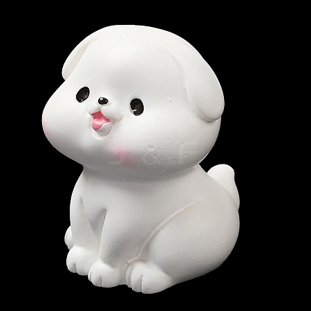 Dog Resin Display Decorations DJEW-F022-A04-1