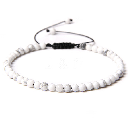 Adjustable Women's Howlite Beaded Bracelet CN3407-47-1
