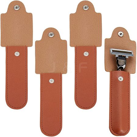 SUPERFINDINGS 4Pcs PU Leather Razor Sheath AJEW-FH0002-72B-1