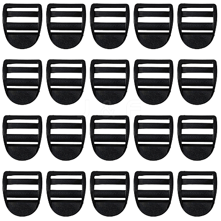 30Pcs Plastic Ladder Lock Slider Buckles KY-CY0001-23B-1