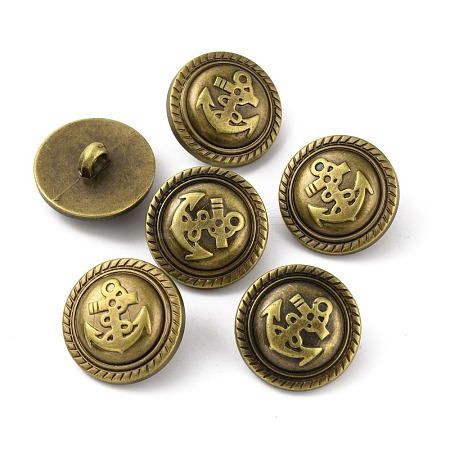 1-Hole ABS Plastic Shank Buttons BUTT-WH0015-73A-1