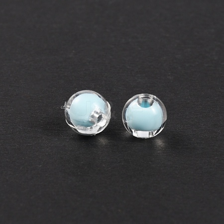 Acrylic Beads MACR-WH0007-09B-1