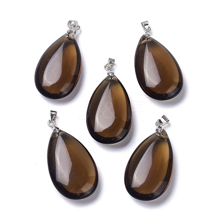 Synthetic Smoky Quartz Pendants G-D084-01P-A03-1