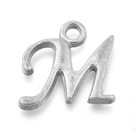 Alloy Letter Pendants LS-PALLOY-J718-01C-M-1