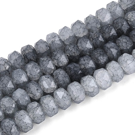 Imitation Jade Crackle Glass Beads Strands GLAA-N068-01A-A01-1