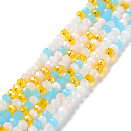 Glass Beads Strands EGLA-A034-M6mm-52-1