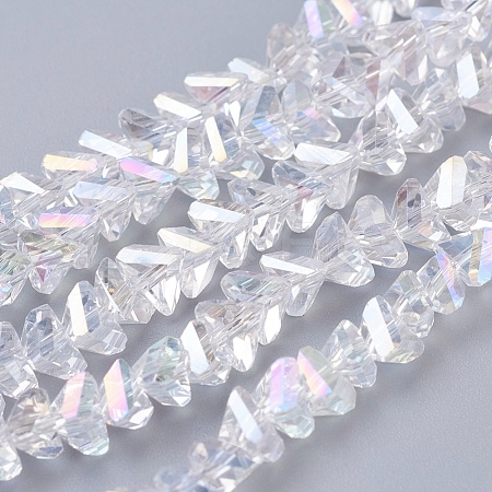 Electroplate Glass Beads Strands EGLA-J145-6mm-AB01-1