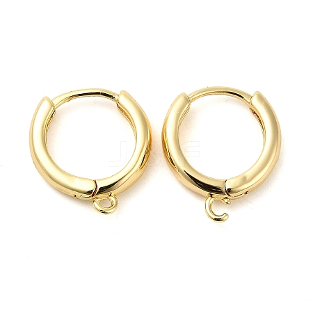 Brass Hoop Earrings EJEW-K083-33G-1