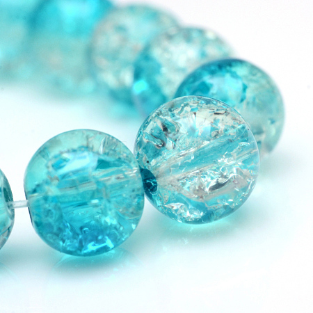 Baking Painted Crackle Glass Beads Strands X-CCG-S001-4mm-06-1