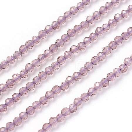 Transparent Glass Beads Strands GLAA-F094-A07-1