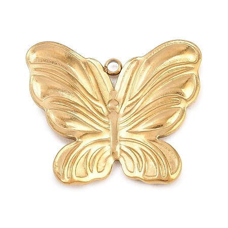 304 Stainless Steel Pendants STAS-E523-01B-G-1