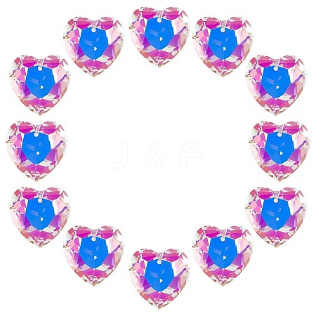 12Pcs Glass Pendants GLAA-SP0001-43-1
