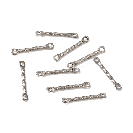 Non-Tarnish 304 Stainless Steel Connector Charms STAS-Q323-02C-P-1