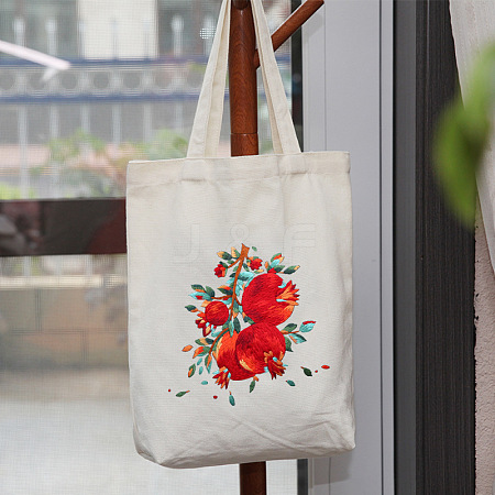 DIY Pomegranate Pattern Tote Bag Embroidery Kit PW22121380199-1