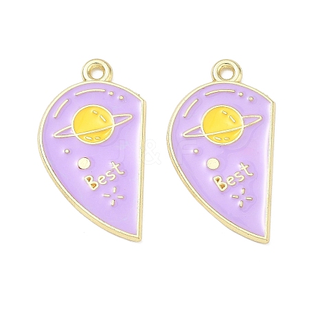Alloy Enamel Pendants AL-CBA292F-01E-G-1