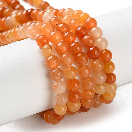 Natural Red Aventurine Beads Strands X-G-L609-A02-03-1