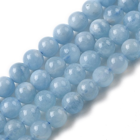 Natural Aquamarine Beads Strands G-D327-C03-6MMA-1