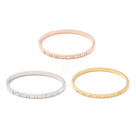 Clear Cubic Zirconia Bangle STAS-P303-02-1