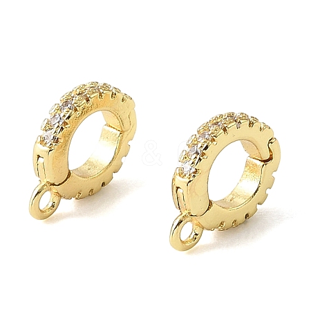 Brass Micro Pave Clear Cubic Zirconia Enhancer Shortener Bails CU-CBA6938-20G-02-1