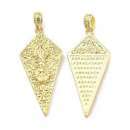 Rack Plating Brass Pendants KK-D026-19G-1