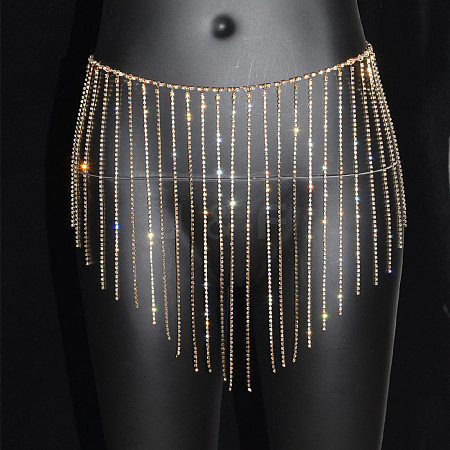 Full Crystal Rhinestone Tassel Skirt Body Chains WGA3B2D-20-1